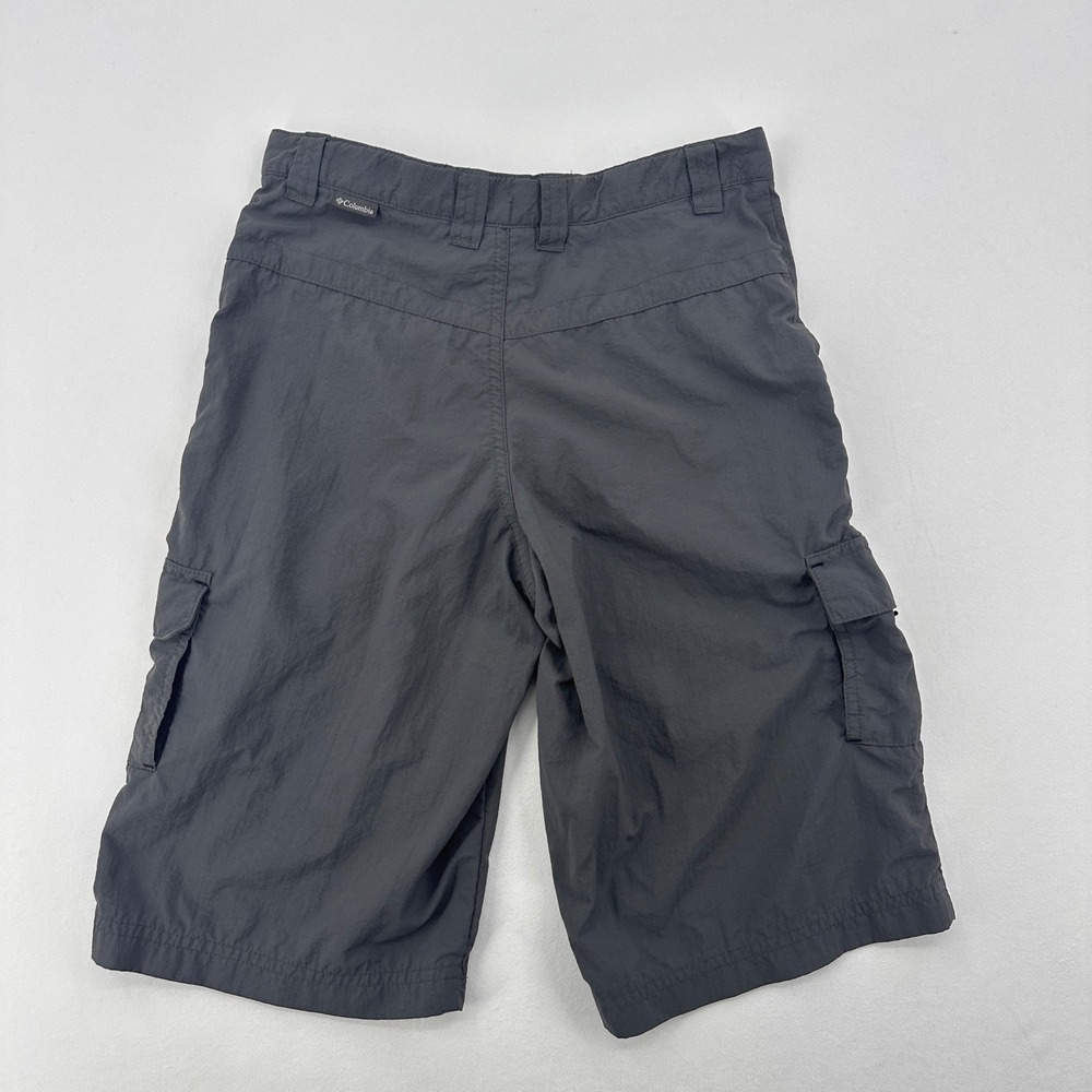 Columbia Kids Silver Ridge Cargo Shorts Grey Nylon Hiking Sun Protection 10/12 - Picture 8 of 10